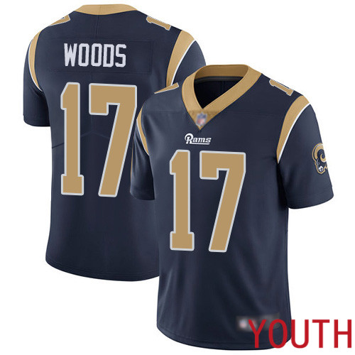 Los Angeles Rams Limited Navy Blue Youth Robert Woods Home Jersey NFL Football #17 Vapor Untouchable->los angeles rams->NFL Jersey